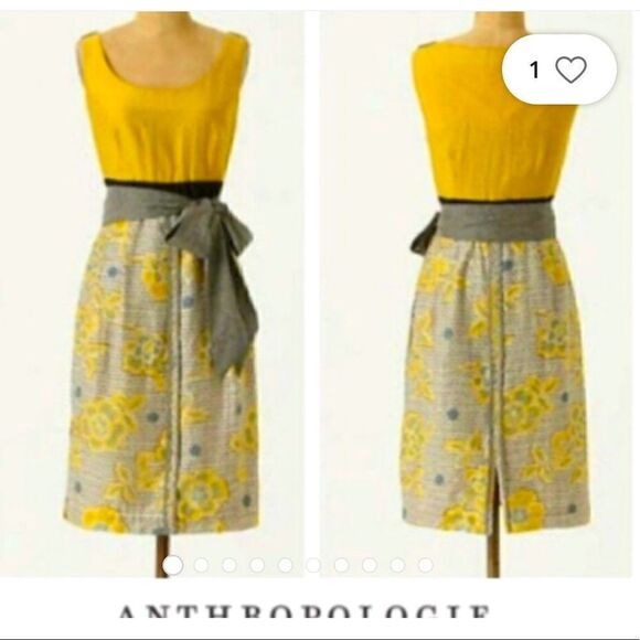 Eden & Esyllte Blooming Goldenrod vintage dress RARE - Picture 1 of 8